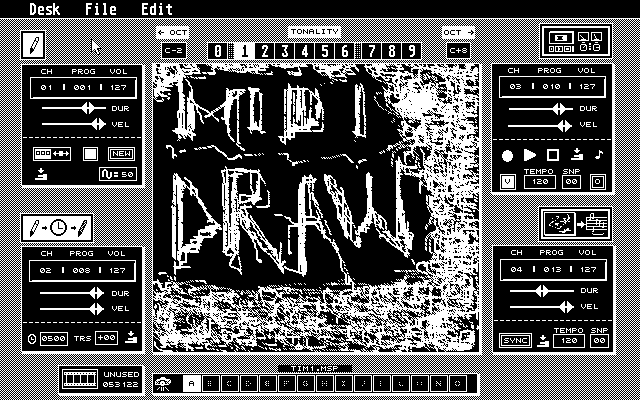 Midi Draw screen