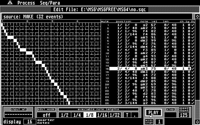 The Make screen also showing the different modules available